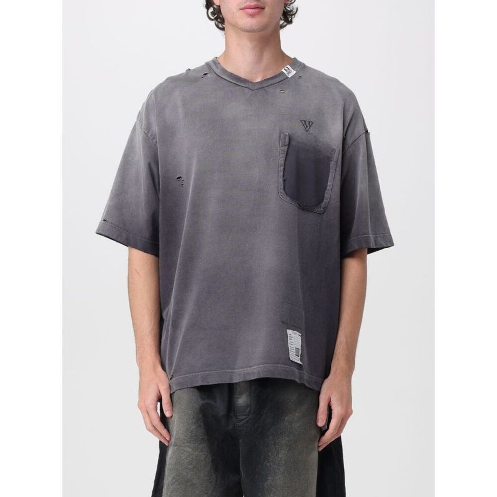 Oversized Cotton Maison Mihara Yasuhiro T-Shirt With Applied Logo